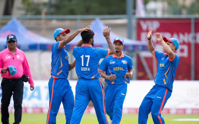 नेपालद्वारा अष्ट्रेलिया ११ रनले पराजित