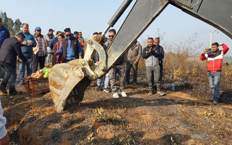 हेटौंडा–१५ मा खानेपानी ट्याङ्की निर्माणको शिलान्यास