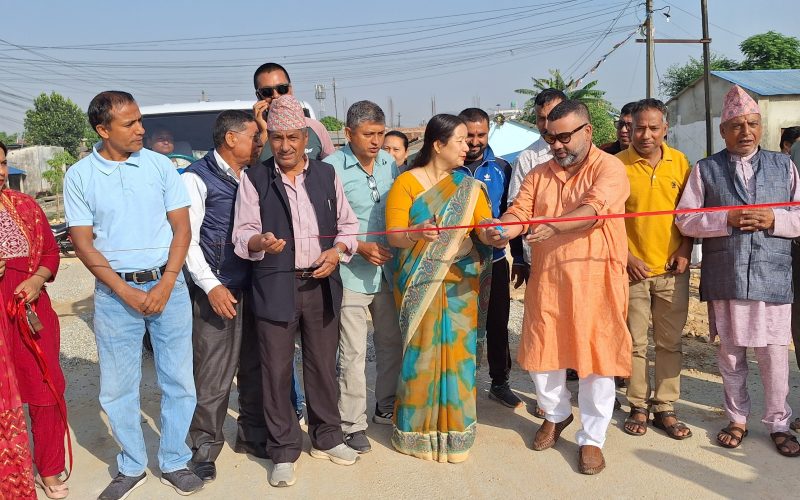 हेटौंडामा दुई कल्भर्ट पुल उद्घाटन