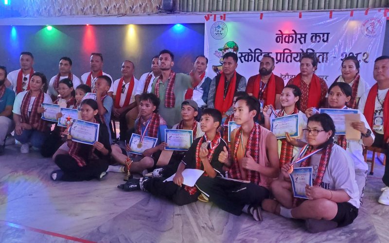 हेटौंडामा नेकोस कप राष्ट्रिय स्केटीङ प्रतियोगिता सम्पन्न