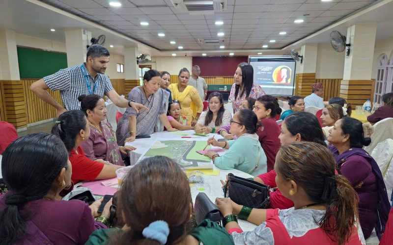 हेटौंडामा महिला मैत्री शहर निर्माण सह-डिजाइन कार्यशालाको समापन