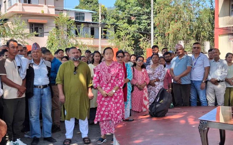 कर्मचारीको शोकमा हेटौँडा उपमहानगरपालिका