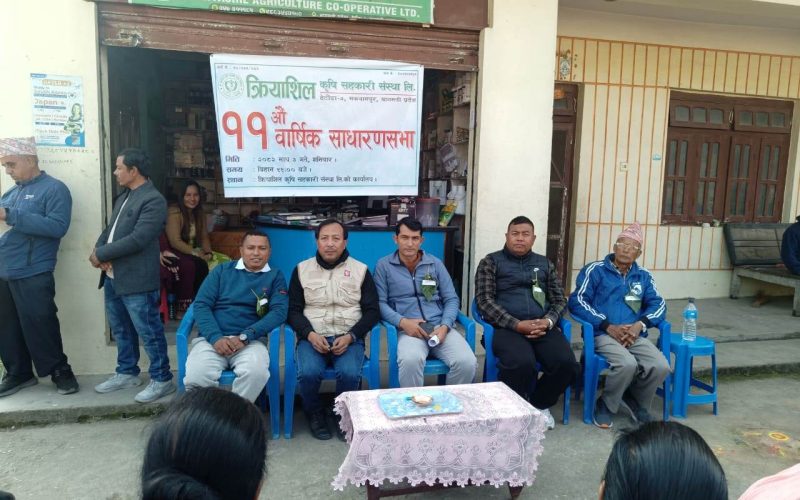 कृयाशिल कृषि सहकारीमा पुनः ढुङ्गाना