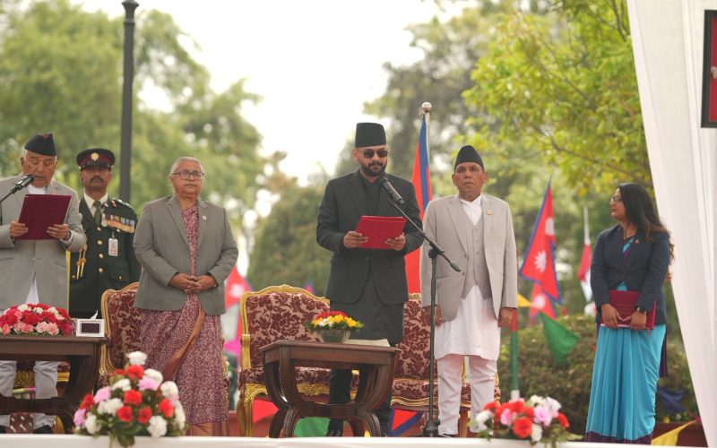 प्रधानमन्त्री बालेन्द्र शाहद्वारा पद तथा गोपनियताको शपथग्रहण