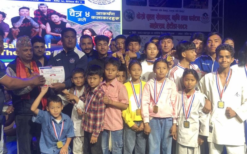 मकवानपुरमा जिल्ला स्तरीय कराँते प्रतियोगिता सम्पन्न, हात्तीसुडे डोजो च्याम्पियन