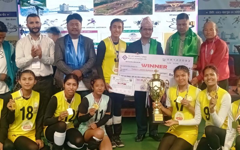 न्यू डायमण्डद्वारा राष्ट्रिय महिला भलिबलको उपाधि कब्जा