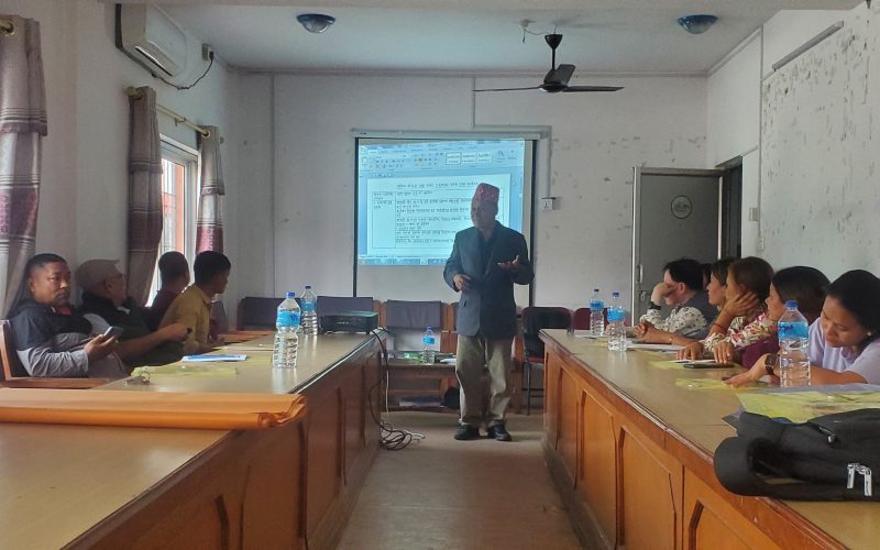 खानेपानी तथा स्वच्छतासम्बन्धि तालिम