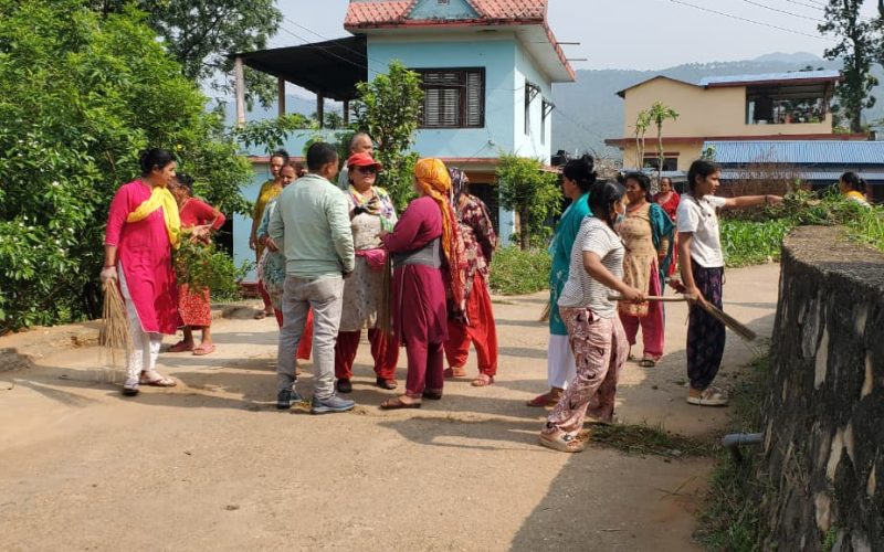 हेटौंडा-११ का २३ वटै टोलमा सरसफाइ, १७ गते भव्य र्याली गरिने