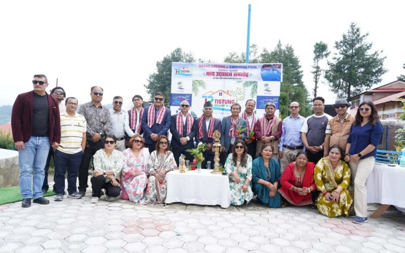 टिष्टुङ रिसोर्टमा स्वीमिङ पुल सञ्चालन: पर्यटकीय आकर्षण थपिँदै