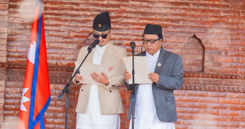 नवनियुक्त मन्त्रीहरूद्वारा पद तथा गोपनीयताको शपथ ग्रहण