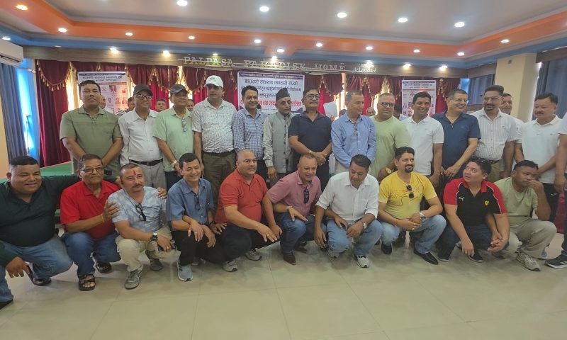 नारायणी यातायात व्यवसायी संघको अध्यक्षमा सरोजकुमार खनालद्वारा उम्मेदवारी घोषणा